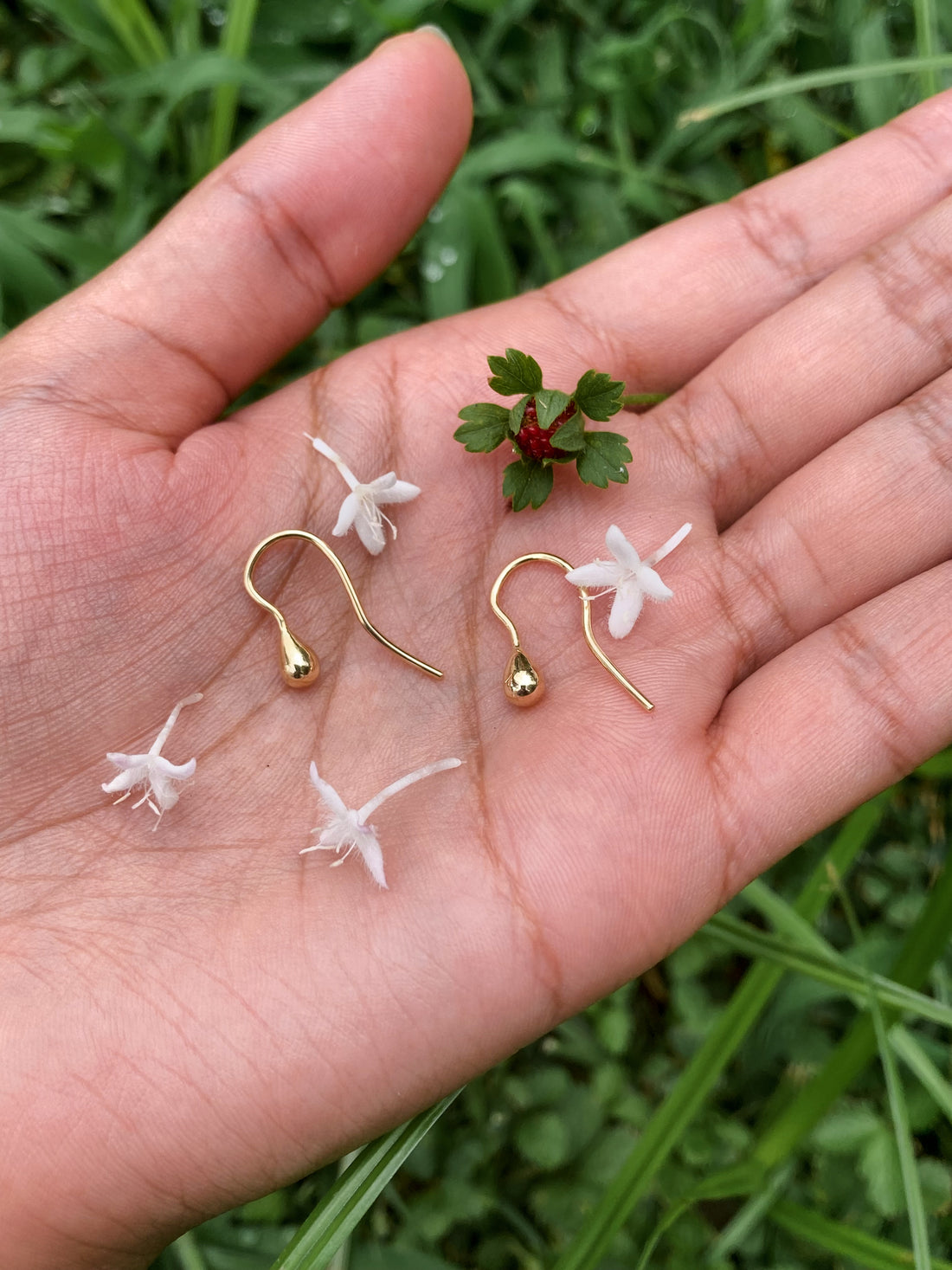 14k Dewdrop Earrings