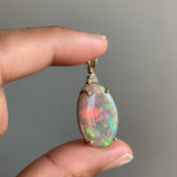 Oracle - 14k Opal and Diamond Pendant