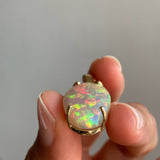 Oracle - 14k Opal and Diamond Pendant