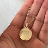 14k Opal Pendant with Milgrain