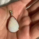 Prisma - 18k Rose Gold Opal and Diamond Pendant