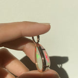 Prisma - 18k Rose Gold Opal and Diamond Pendant