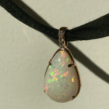 Prisma - 18k Rose Gold Opal and Diamond Pendant