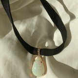 Prisma - 18k Rose Gold Opal and Diamond Pendant