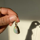 14k Triangular Opal Pendant