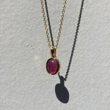 14k Pink Tourmaline Pendant