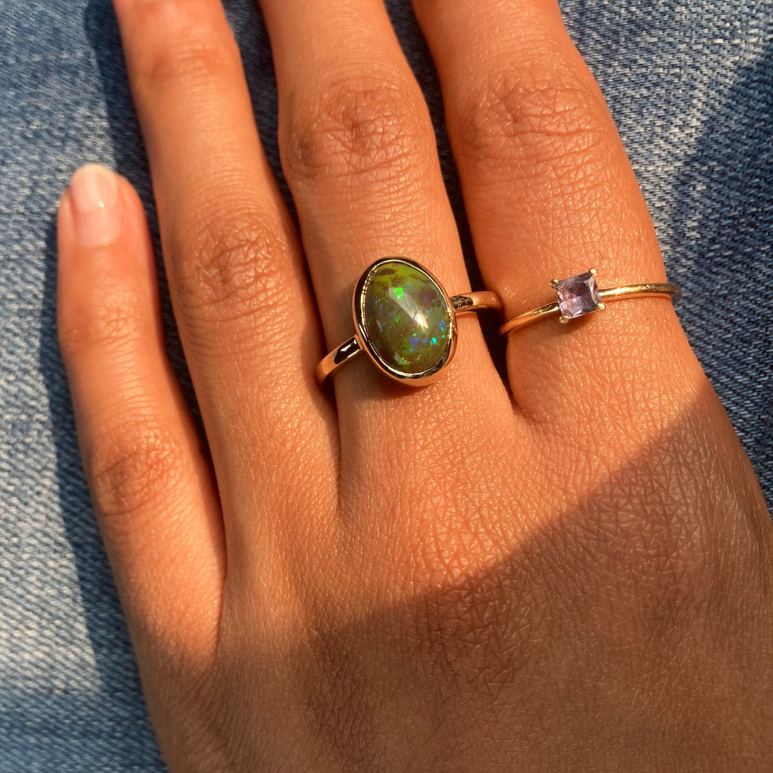 Dragon’s Egg - 14k Ethiopian Opal Ring