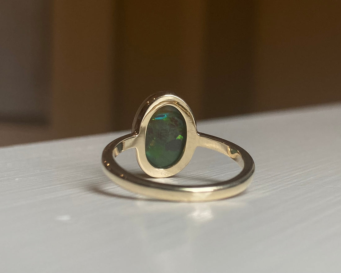 Dragon’s Egg - 14k Ethiopian Opal Ring