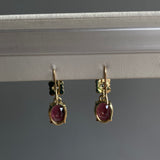 Dahlia II - 18k Pink Tourmaline and Diamond Earrings