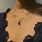 14k Pink Tourmaline Pendant